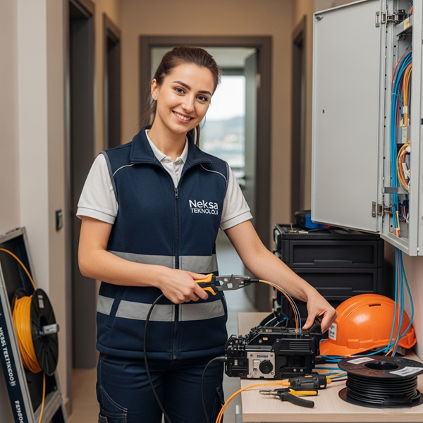 Daireye Fiber Kablo Çekme Hizmeti 7 Daireye Fiber Kablo Çekme Hizmeti